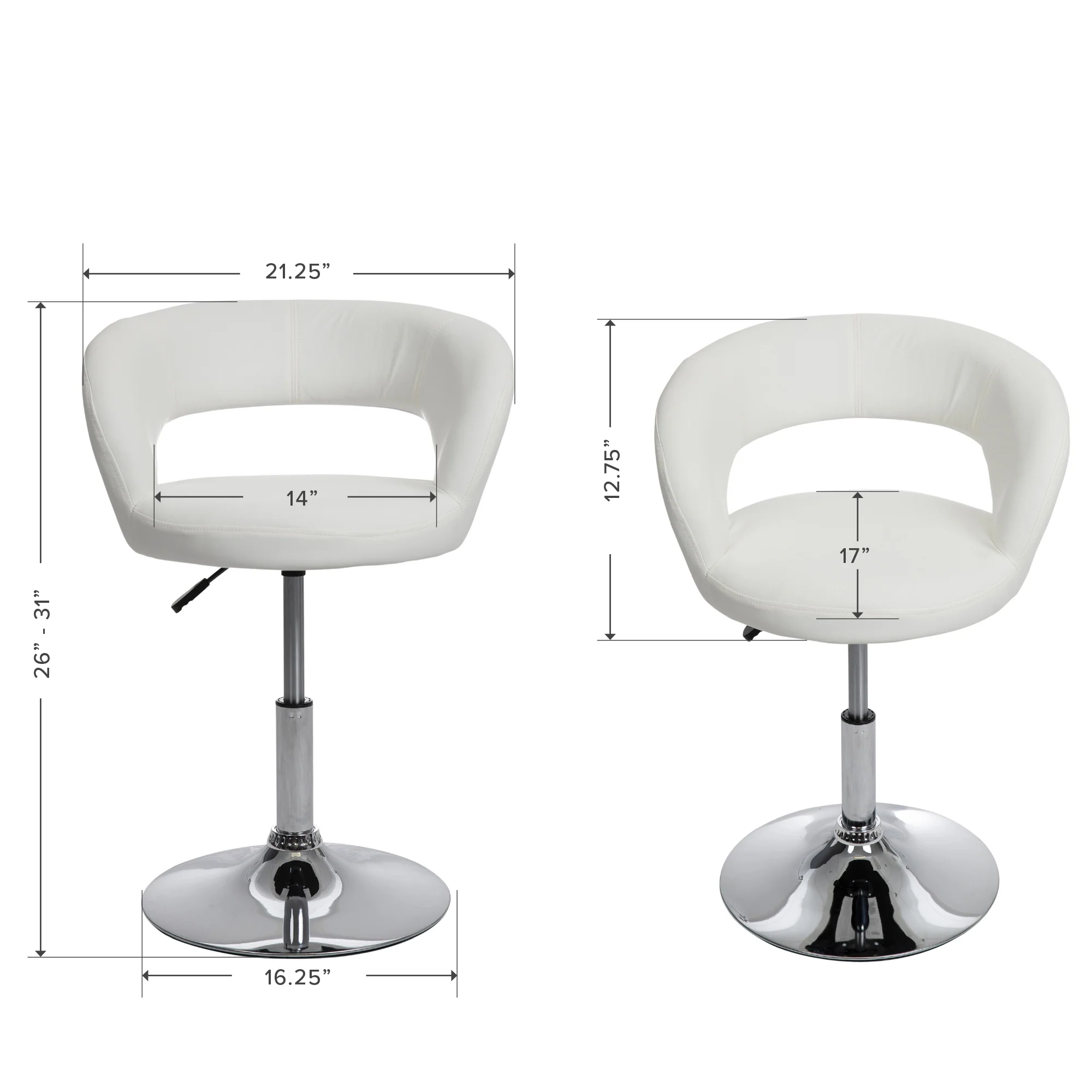 Giselle Contemporary Vanity Chair - Image 19