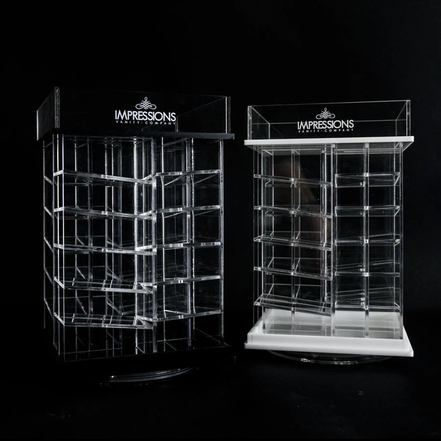 48-Slot Acrylic Lipstick Spinner with Open Top - Image 3