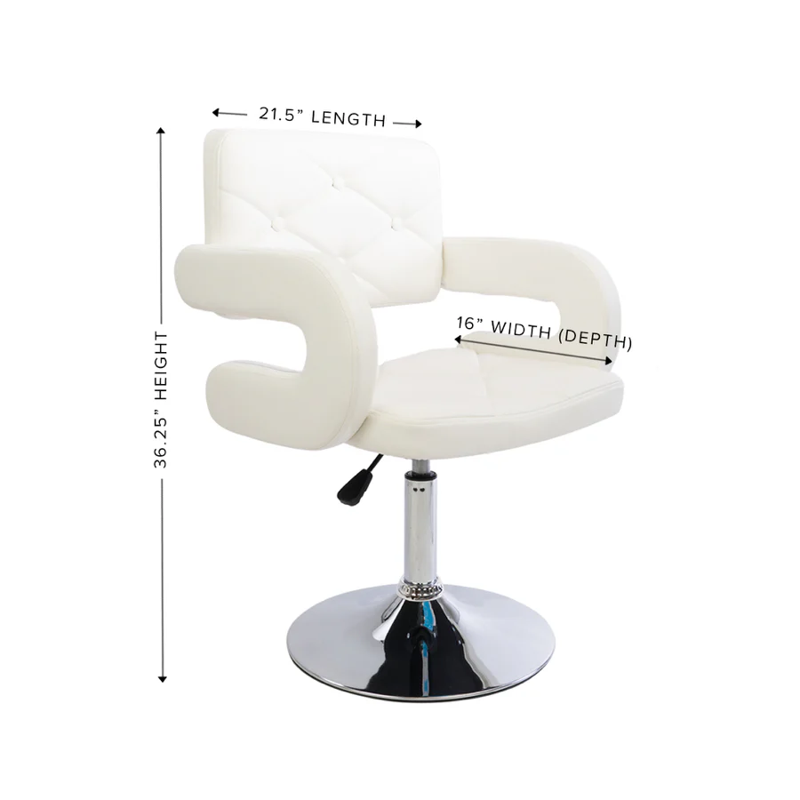 Vera Diamond Tufted Vanity Chair - Image 3